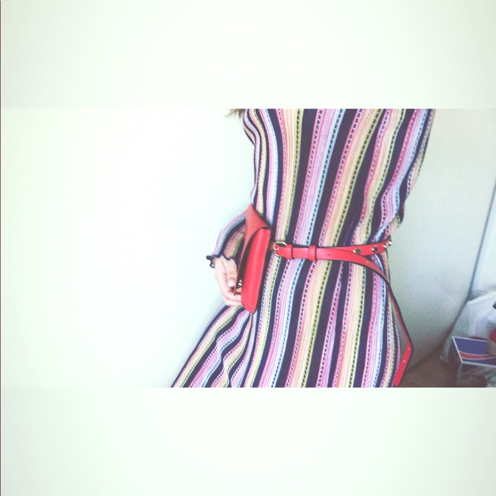 Belt Bag (Red) with studded belt ZARA